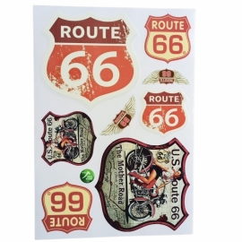 Set sticker Route 66 - BikeCentral
