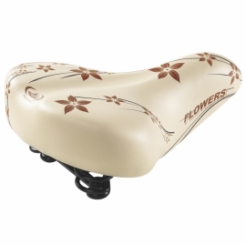 Sa Happy Flowers, crem, cu model de flori - BikeCentral