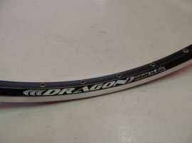 Janta Dragon 622 cu perete dublu, trekking, capsat dublu - negru - BikeCentral
