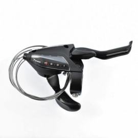 Maneta frana schimbator Shimano ST-EF500 7 viteze negru - BikeCentral