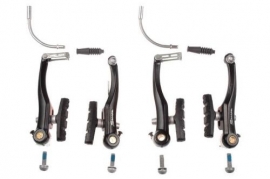 Set V-Break Saccon din aluminiu, cu arc linear - negru - BikeCentral