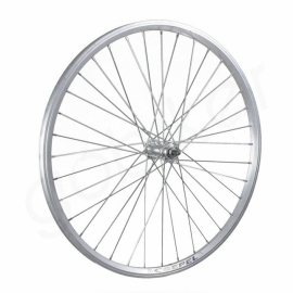 Roata fata de 26 cu perete dublu, argintiu - BikeCentral