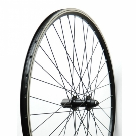 Roata spate de 26 cu perete dublu, casetat, negru - BikeCentral