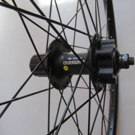 Set roti de 26, jante RMX, butuci Shimano , negru, disc - BikeCentral