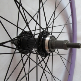 Roata de 622 cursier, mov, filet - Roti si piesele > Roti bicicleta > Roata 622 cursiera  - BikeCentral