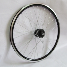 Roata fata cu dinam in butuc Shimano DH-3N31-NT de 3W de 622/28 negru - BikeCentral