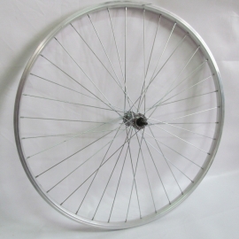 Roata fata 28-1 1/2 simpla, aluminiu, argintiu - BikeCentral