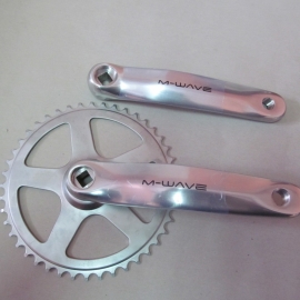 Angrenaj 1v M-WAVE cu 44 dinti argintiu - BikeCentral