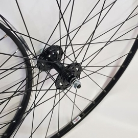 Set roti 622 FIXI/FLIP-FLOPP negru capsat pe rulmenti