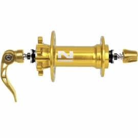 Butuc fata Novatec D77SB1/A galben pe disc - BikeCentral