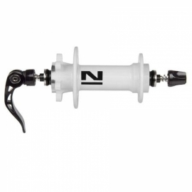 Butuc fata Novatec D77SB1/A alb pe disc - BikeCentral