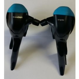Maneta frana/schimbator cursier Microshift 3x8v - Schimbatoare si piese > Manete de schimbator  - BikeCentral