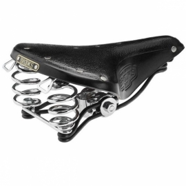 Sa cu arcuri Brooks B66 negru / maro - BikeCentral