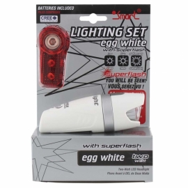 Set far cu baterii Smart Egg White - BikeCentral