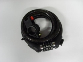 Antifurt 150 cm cu cifru ,spiral - BikeCentral