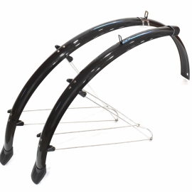 Set de aripi 28, Aluminiu-plastic, Negru - BikeCentral