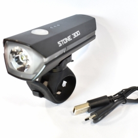 Far fata Stone 300 USB 4 functii cu led - BikeCentral