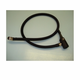 Furtun de pompa negru cu cap AV