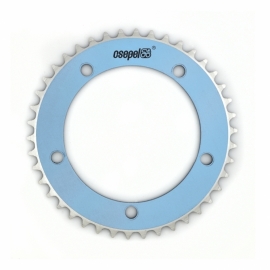 Foi 44T 1/8 alu albastru deschis - BikeCentral