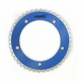 Foi 46T 1/8 alu albastru - BikeCentral