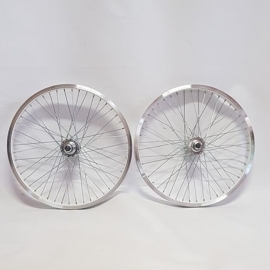 Set roti 20 BMX cu perete simple alb - BikeCentral