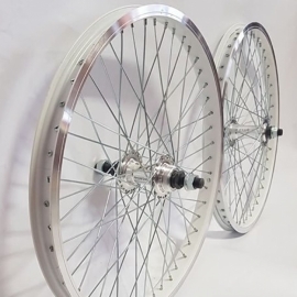 Set roti 20 BMX cu perete simple alb
