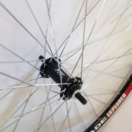  Roata fata 26" perete dublu, negru