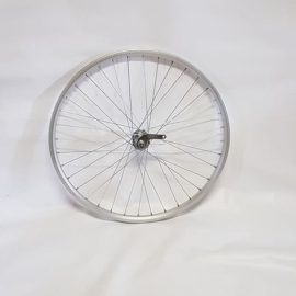 Roata spate 622, dubla, torpedo - argintiu lat - BikeCentral