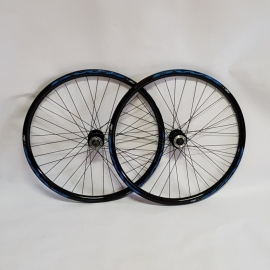 Set de roti 27,5 frana pe disc casetat capsat negru - BikeCentral