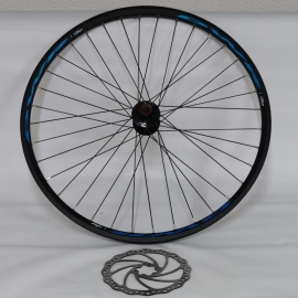 Roata spate 27,5 frana pe disc negru casetat capsat cu disc - BikeCentral
