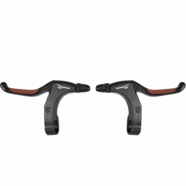 Maneta frana Saccon negru/maro aluminiu - BikeCentral