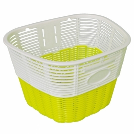 Cos fata alb cu galben din plastic - BikeCentral