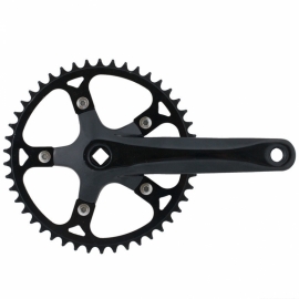 Angrenaj Lasco 46 T negru din aluminiu - BikeCentral