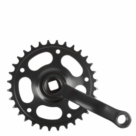 Angrenaj 32T negru otel, brat 102 mm - BikeCentral