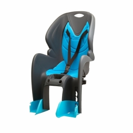 Scaun pentru copii pe portbagaj gri cu albastru - BikeCentral