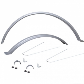 Aparator noroi din plastic 26-28 argintiu - BikeCentral