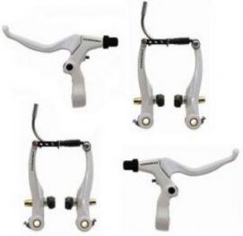 Set frana V-brake Promax alb - BikeCentral