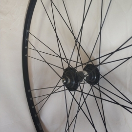 Roata fata 622 capsat cu butuc Miche negru