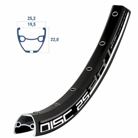 Janta 27,5 Beretta frana pe disc capsat negru mat 36 de gauri - BikeCentral