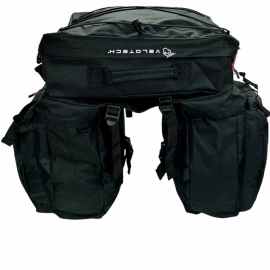 Geanta portbagaj 3 piese negru Velotech - Accesorii > Geanta bicicleta  - BikeCentral