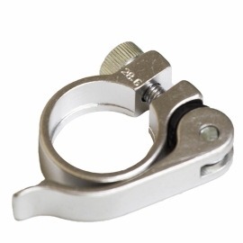 Colier tija sa 28,6 argintiu cu prindere rapida - BikeCentral