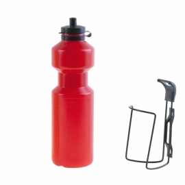 Bidonas cu suport 0,75 L rosu - BikeCentral