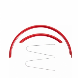 Aparator noroi 622 rosu din metal - BikeCentral