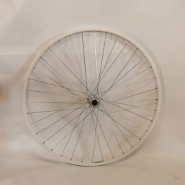 Roata fata 26-1 3/8 pe capsat alb Rigida - BikeCentral