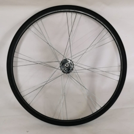 Roata fata fixi 622 4x8 negru - BikeCentral