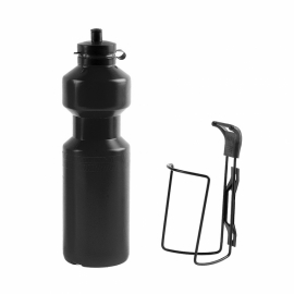 Bidonas cu suport 0,75 L negru - BikeCentral