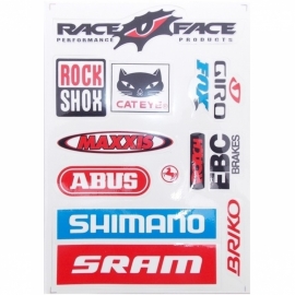 Set Sticker pe bicicleta sponzor - BikeCentral