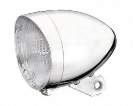 Far fata cromat retro cu 3 led - BikeCentral