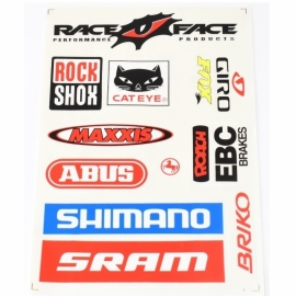 Set Sticker Shimano Raceface in mai multe culoare - BikeCentral