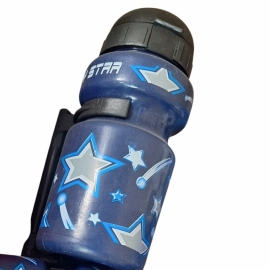 Bidonas cu suport pt copii 330 ml albastru - BikeCentral
